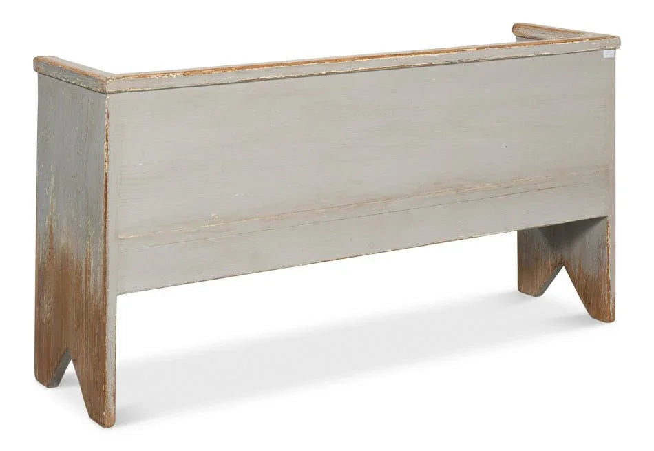 Beach House Wooden Bedroom Bench - LOOMLAN - Sarreid - Bedroom Benches