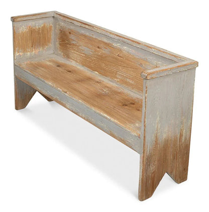 Beach House Wooden Bedroom Bench - LOOMLAN - Sarreid - Bedroom Benches