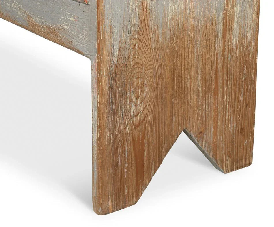 Beach House Wooden Bedroom Bench - LOOMLAN - Sarreid - Bedroom Benches