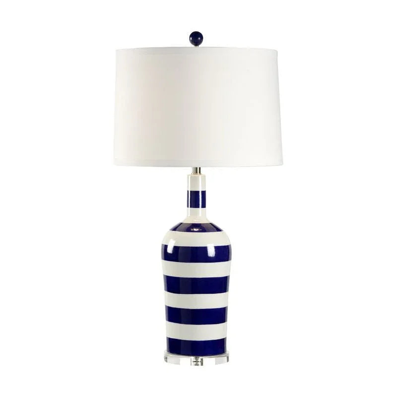 Beach Stripe Nautical Lighting Table Lamp - LOOMLAN - Chelsea House - Table Lamps