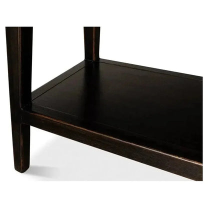 Beacon Hill Display Case Ebony Slim Cabinet Glass Doors - LOOMLAN - Sarreid - Buffets & Curios