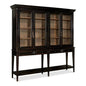 Beacon Hill Display Case Ebony Slim Cabinet Glass Doors - LOOMLAN - Sarreid - Buffets & Curios