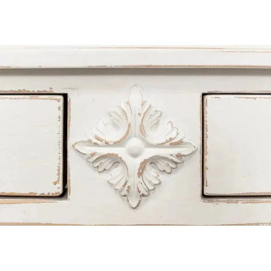 Beacon Hill Display Case White Slim Cabinet Glass Doors - LOOMLAN - Sarreid - Buffets & Curios
