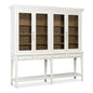 Beacon Hill Display Case White Slim Cabinet Glass Doors - LOOMLAN - Sarreid - Buffets & Curios