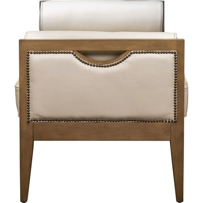 Beacon Hill Leather Bolster Pillows Bedroom Bench - LOOMLAN - Olivia + Quinn - Bedroom Benches