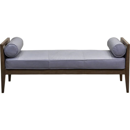 Beacon Hill Leather Bolster Pillows Bedroom Bench - LOOMLAN - Olivia + Quinn - Bedroom Benches