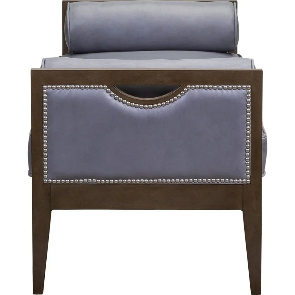 Beacon Hill Leather Bolster Pillows Bedroom Bench - LOOMLAN - Olivia + Quinn - Bedroom Benches