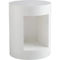 Beacon Wooden White Round End Table - LOOMLAN - SUNPAN - Side Tables