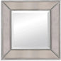Beaded Wood and Glass Grey Wall Mirror - LOOMLAN - Bassett Mirror - Wall Mirrors