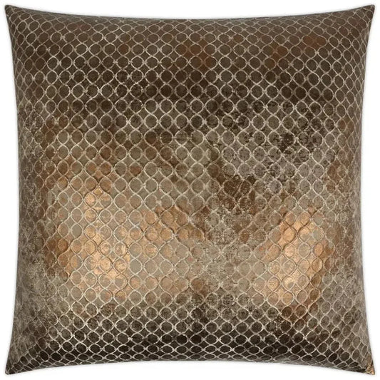 Beadling Bronze Glam Copper Large Throw Pillow Insert - LOOMLAN - D.V. Kap - Throw Pillows