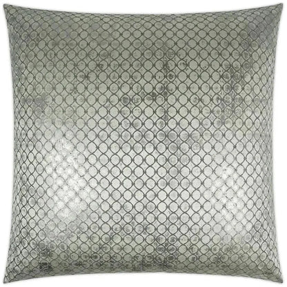 Beadling Glam Silver Large Throw Pillow Insert - LOOMLAN - D.V. Kap - Throw Pillows
