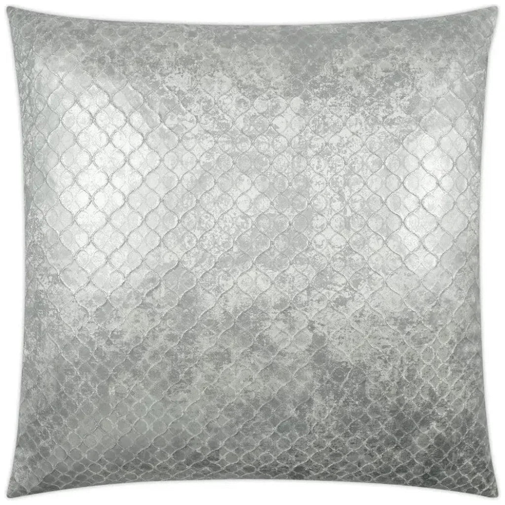 Beadling Pearl Glam Silver Large Throw Pillow Insert - LOOMLAN - D.V. Kap - Throw Pillows