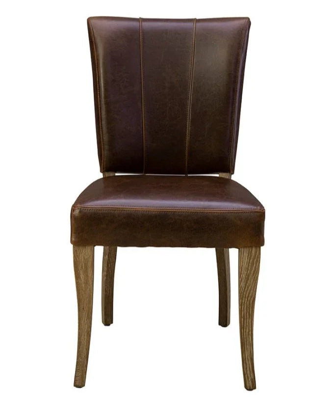 Beale Bicast Leather Side Chair - LOOMLAN - Furniture Classics - Accent Chairs