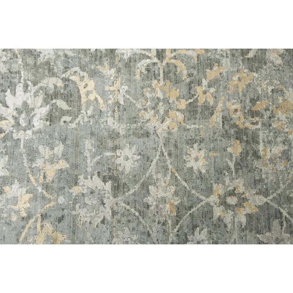 Beau Floral Gray Large Area Rugs For Living Room - LOOMLAN - LOOMLAN - Area Rugs