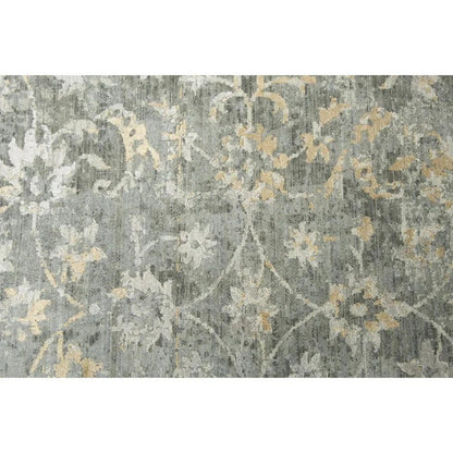 Beau Floral Gray Large Area Rugs For Living Room - LOOMLAN - LOOMLAN - Area Rugs