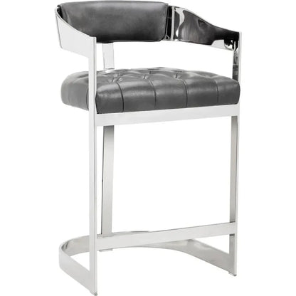 Beaumont Leather Counter Stool - LOOMLAN - SUNPAN - Counter Stools