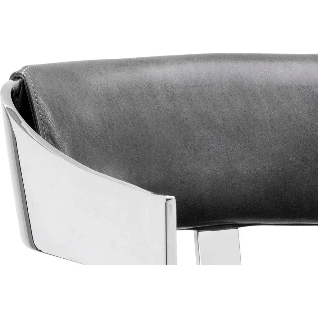 Beaumont Leather Counter Stool - LOOMLAN - SUNPAN - Counter Stools