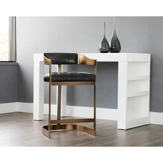 Beaumont Leather Counter Stool - LOOMLAN - SUNPAN - Counter Stools