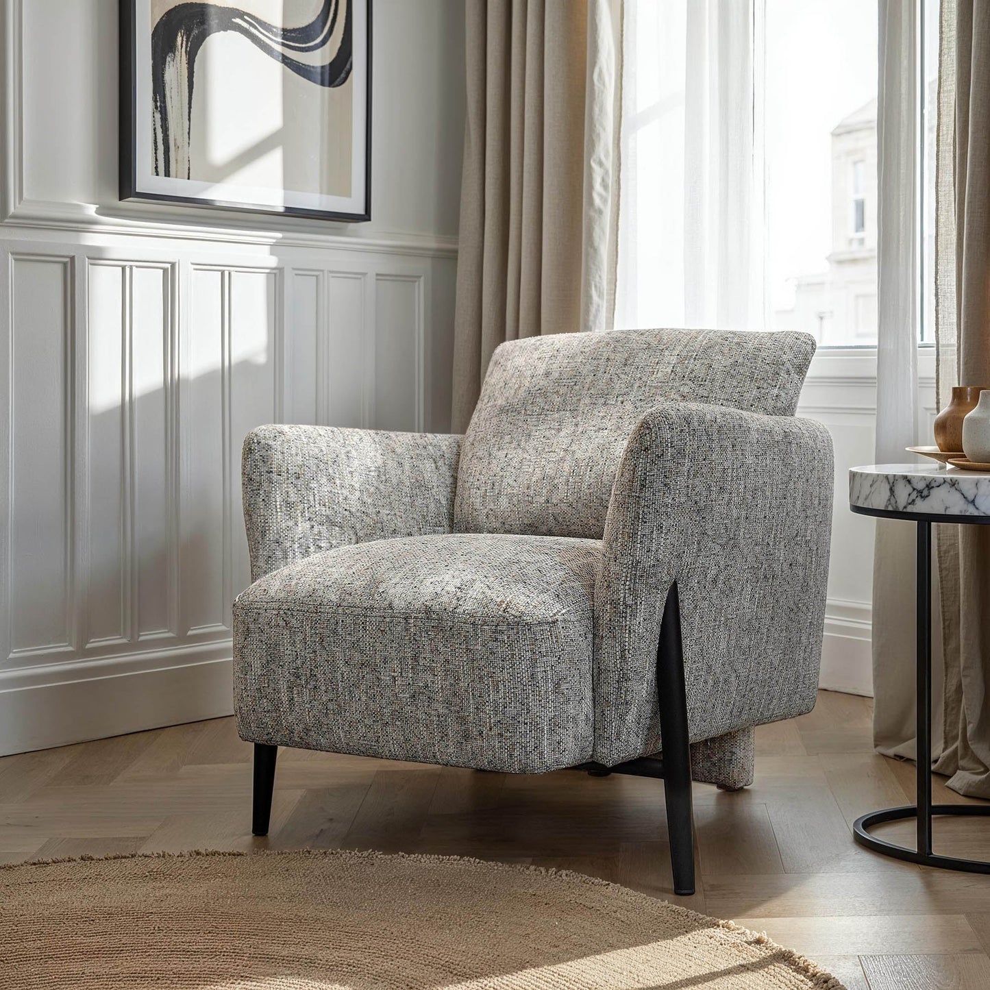 Beaux Fabric Club Chair