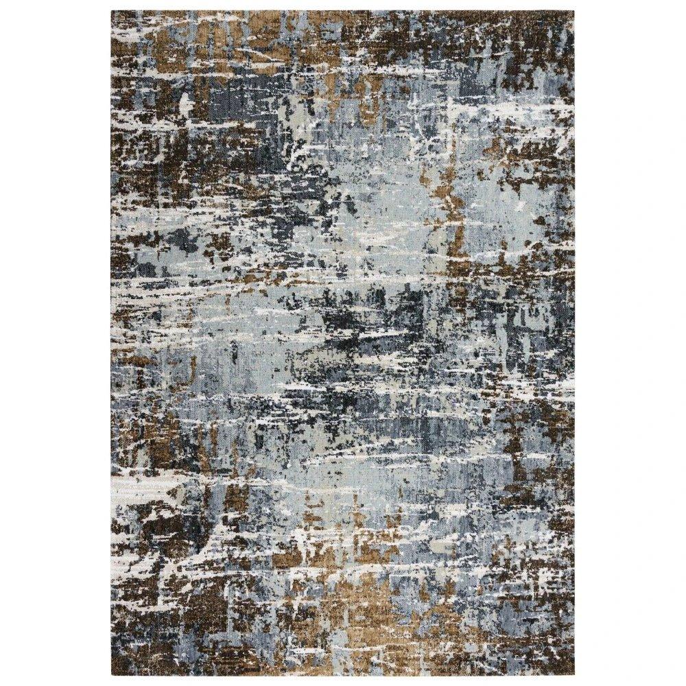 Beba Abstract Light Gray Large Area Rugs - LOOMLAN - LOOMLAN - Area Rugs