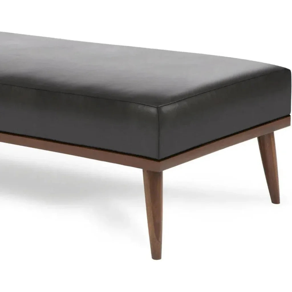 Beckett Bench Ottoman Coffee Table Grain Leather - LOOMLAN - One For Victory - Ottomans