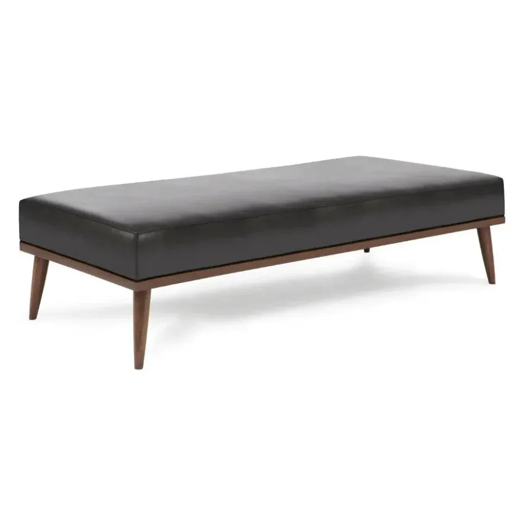 Beckett Bench Ottoman Coffee Table Grain Leather - LOOMLAN - One For Victory - Ottomans