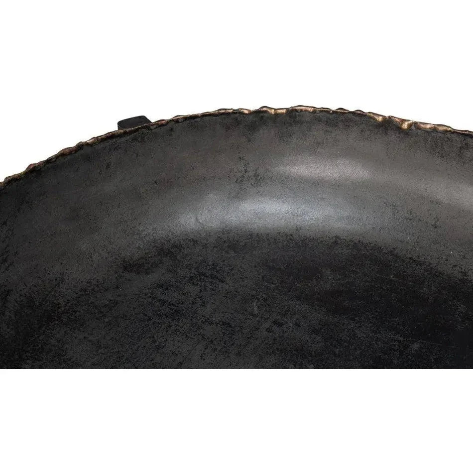 Beckham Metal Black Round End Table - LOOMLAN - Sarreid - Side Tables