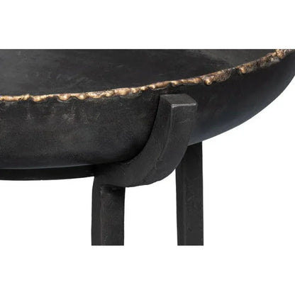 Beckham Metal Black Round End Table - LOOMLAN - Sarreid - Side Tables