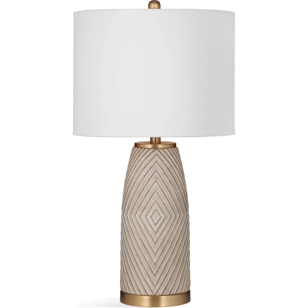 Becky Polyresin Beige Table Lamp - LOOMLAN - Bassett Mirror - Table Lamps