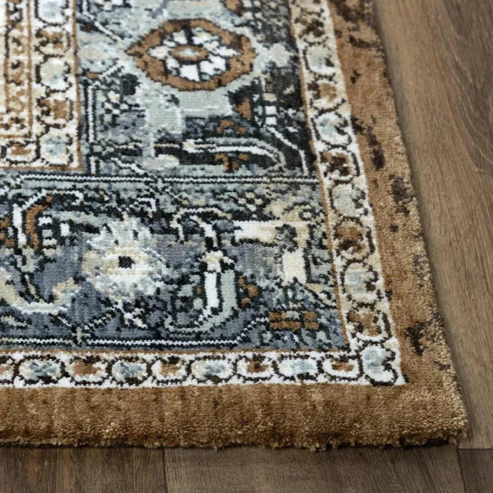 Bede Medallion Brown Large Area Rugs For Living Room - LOOMLAN - LOOMLAN - Area Rugs