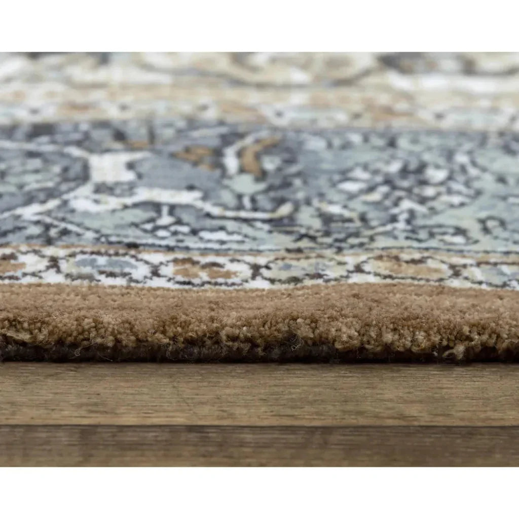 Bede Medallion Brown Large Area Rugs For Living Room - LOOMLAN - LOOMLAN - Area Rugs