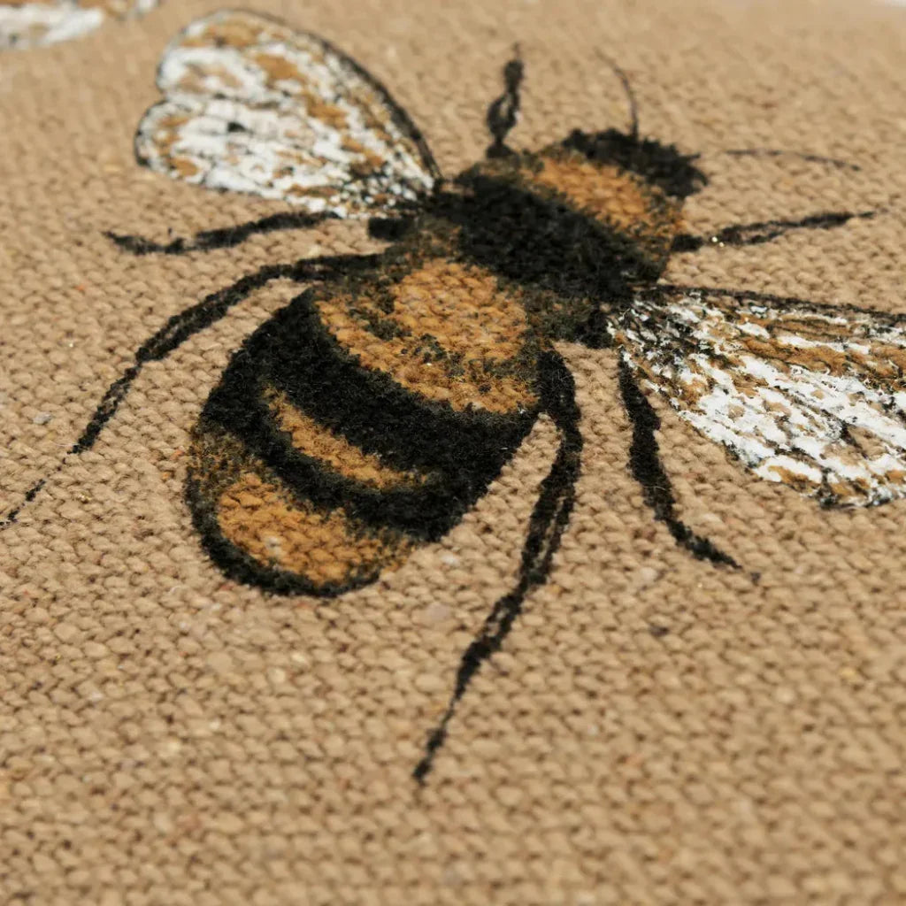 Bee Brown Lumbar Pillow With Insert - LOOMLAN - LOOMLAN - Throw Pillows