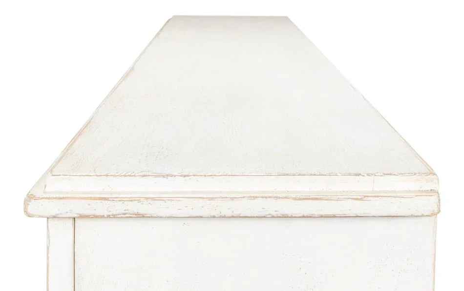 Beecher Whitewash Wooden Sideboard - LOOMLAN - Sarreid - Sideboards