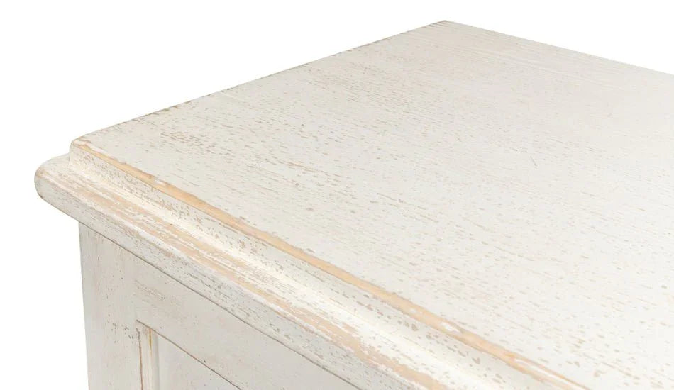 Beecher Whitewash Wooden Sideboard - LOOMLAN - Sarreid - Sideboards