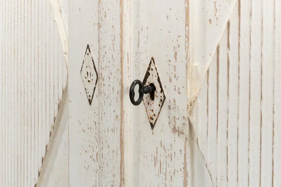 Beecher Whitewash Wooden Sideboard - LOOMLAN - Sarreid - Sideboards