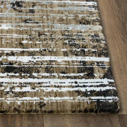 Beem Abstract Brown Large Area Rugs For Living Room - LOOMLAN - LOOMLAN - Area Rugs