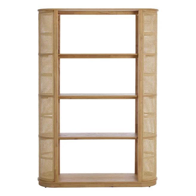 Behati Light Wash Rattan Shelves Etagere-Etageres-SUNPAN-LOOMLAN