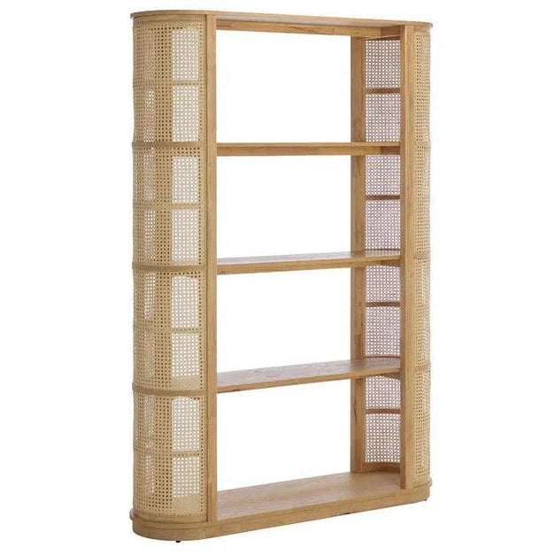 Behati Light Wash Rattan Shelves Etagere-Etageres-SUNPAN-LOOMLAN