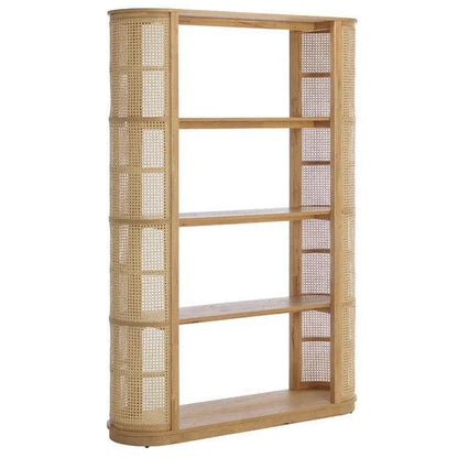 Behati Light Wash Rattan Shelves Etagere-Etageres-SUNPAN-LOOMLAN