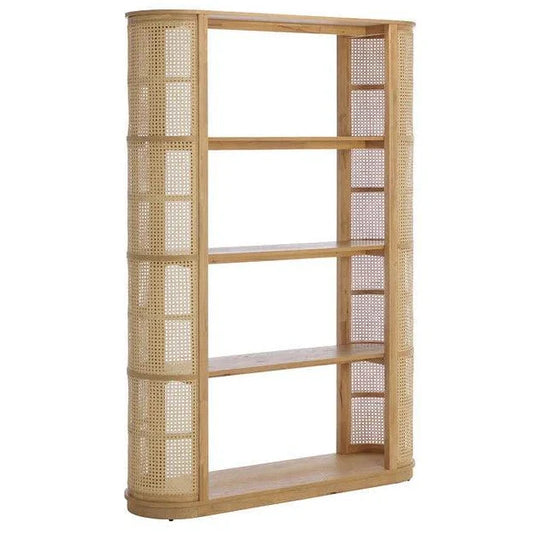 Behati Light Wash Rattan Shelves Etagere-Etageres-SUNPAN-LOOMLAN