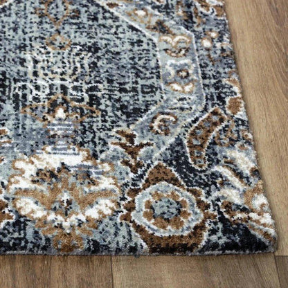 Behr Geometric Gray Large Area Rugs For Living Room - LOOMLAN - LOOMLAN - Area Rugs