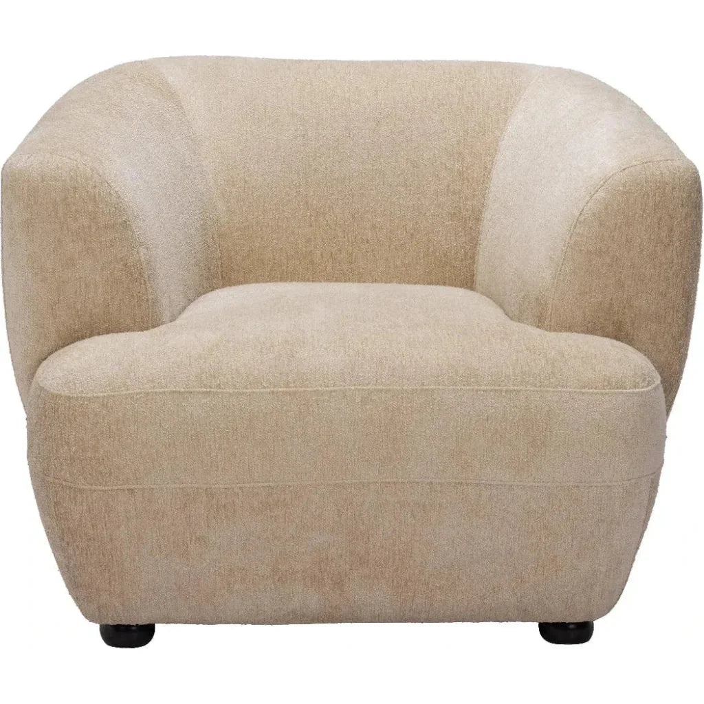 Bekker Wood Golden Beige Accent Arm Chair - LOOMLAN - Zuo Modern - Club Chairs