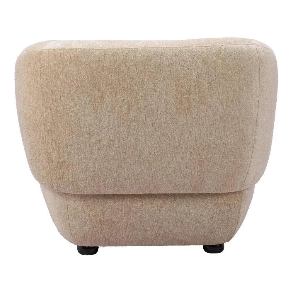 Bekker Wood Golden Beige Accent Arm Chair - LOOMLAN - Zuo Modern - Club Chairs