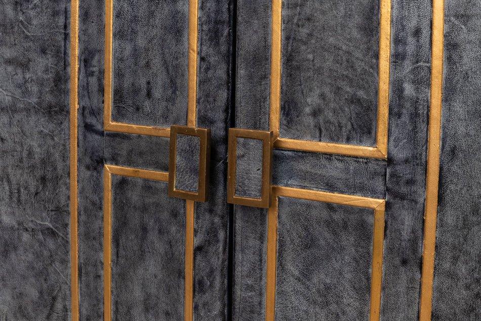 Bel Aire Leather Black Buffet - LOOMLAN - Sarreid - Buffets