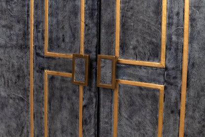 Bel Aire Leather Black Buffet - LOOMLAN - Sarreid - Buffets