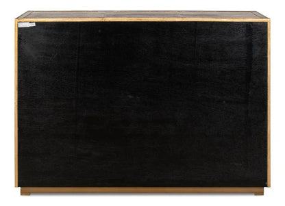 Bel Aire Leather Black Buffet - LOOMLAN - Sarreid - Buffets