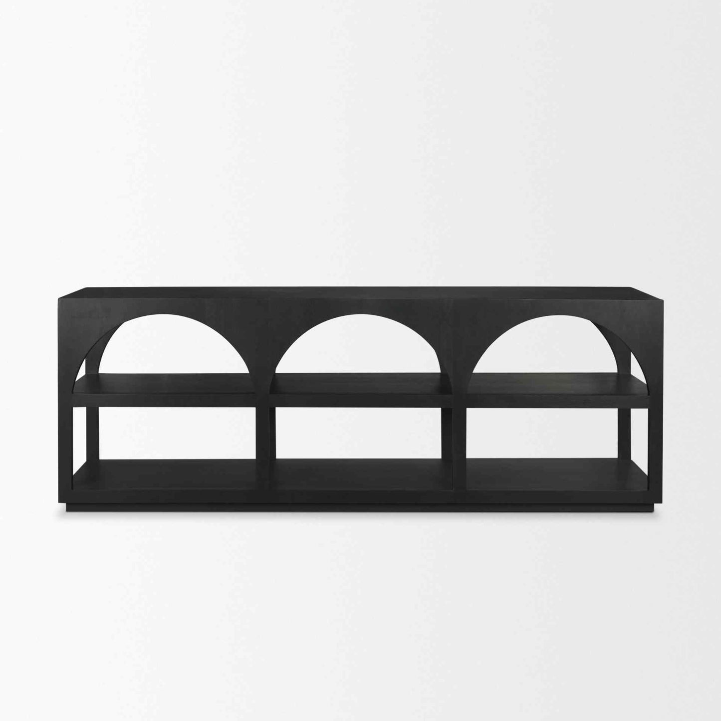 Bela Matte Black Arched Console Table