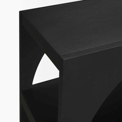 Bela Matte Black Arched Console Table