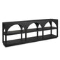Bela Matte Black Arched Console Table