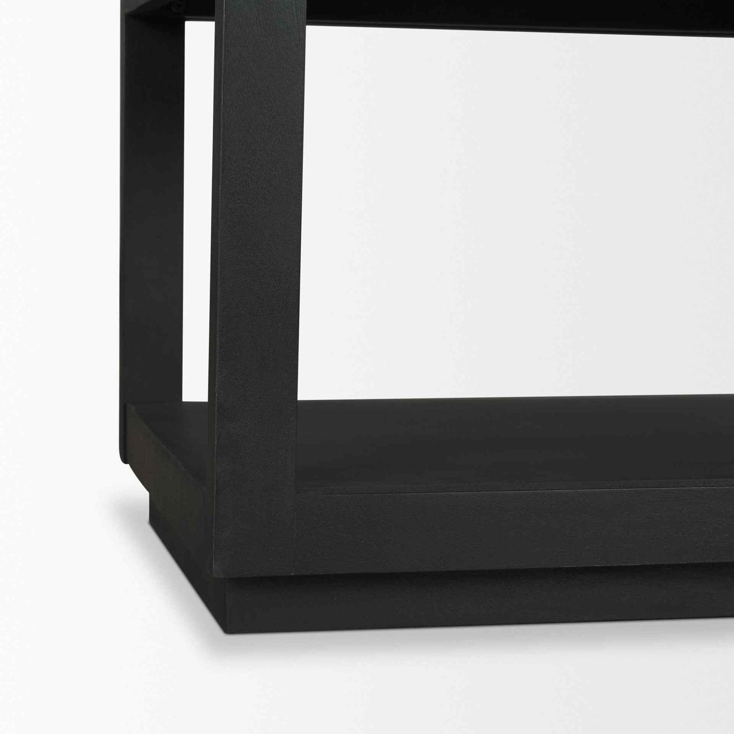 Bela Wooden Matte Black Console Table